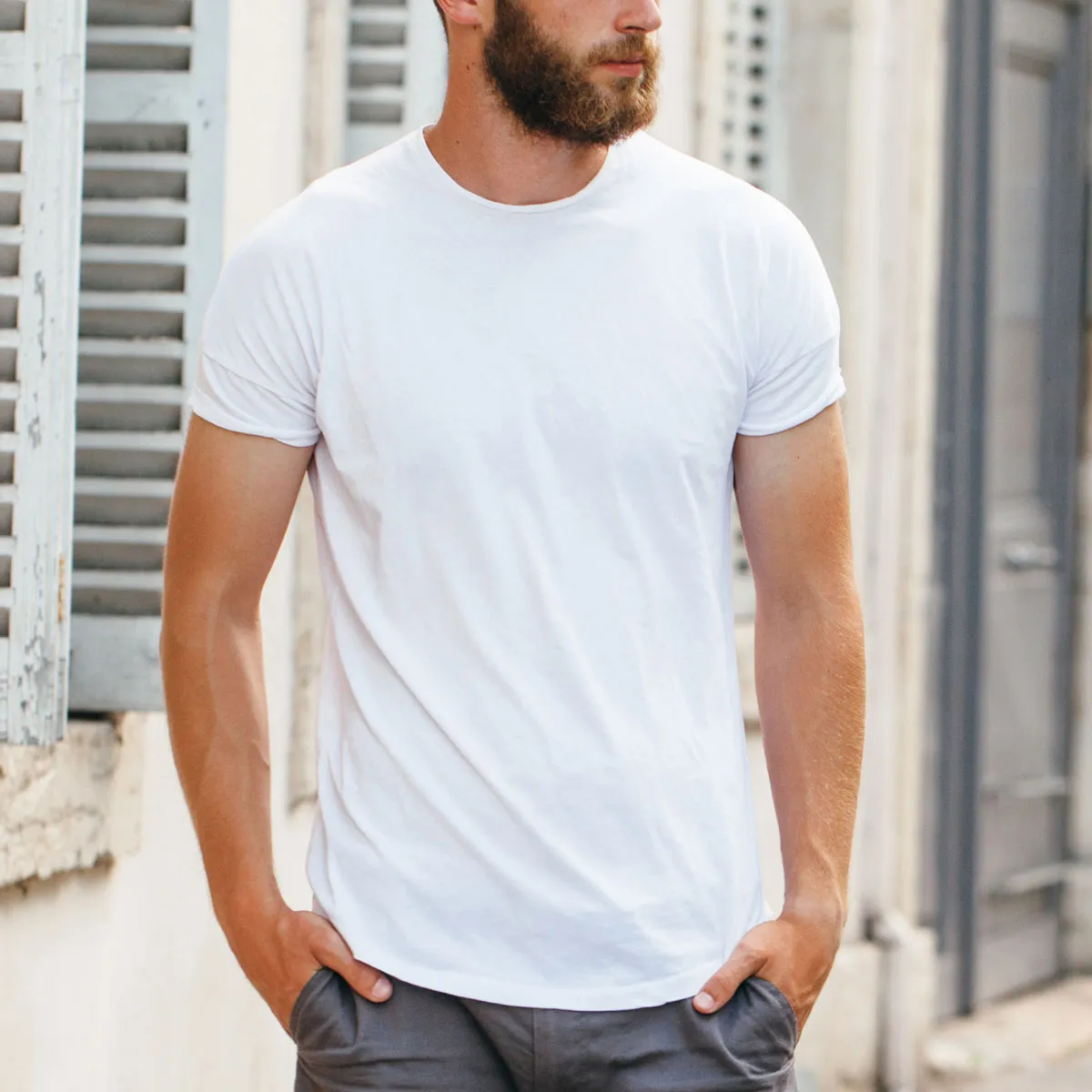 Beeren Bodywear Herren T-Shirt, weiß