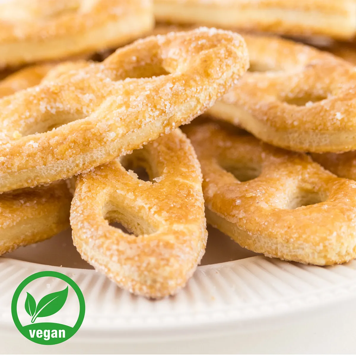 Vegane Blätterteig-Brezeln, 300 g
